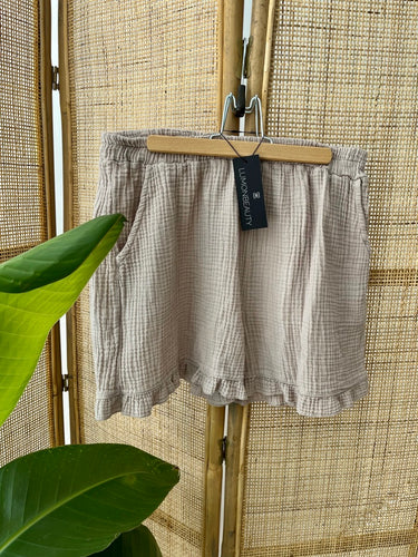 Musselin shorts beige 