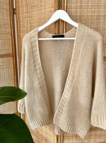 Strickjacke beige